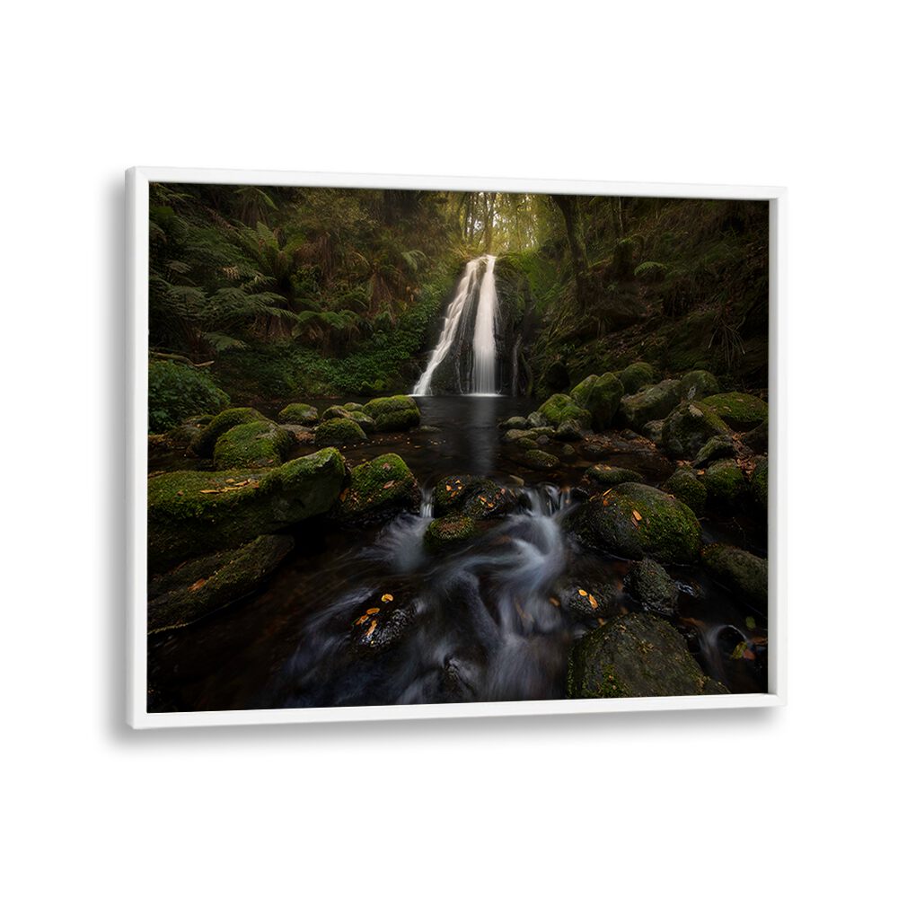 A GRACEFUL WATERFALL , LANDSCAPE PHOTO PRINTS