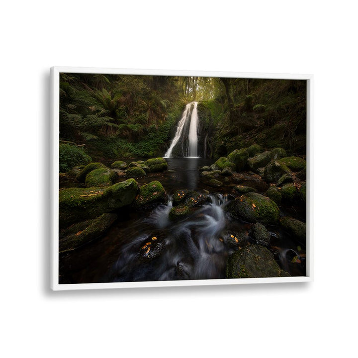 A GRACEFUL WATERFALL , LANDSCAPE PHOTO PRINTS