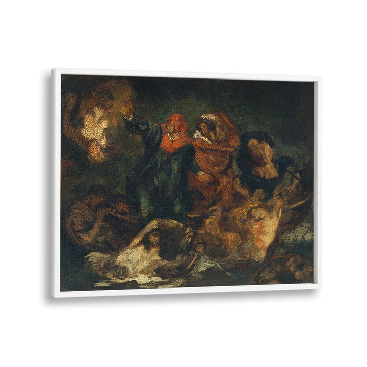 COPY AFTER DELACROIX'S "BARK OF DANTE" (1859) BY EDOUARD MANET , VINTAGE PAINTINGS