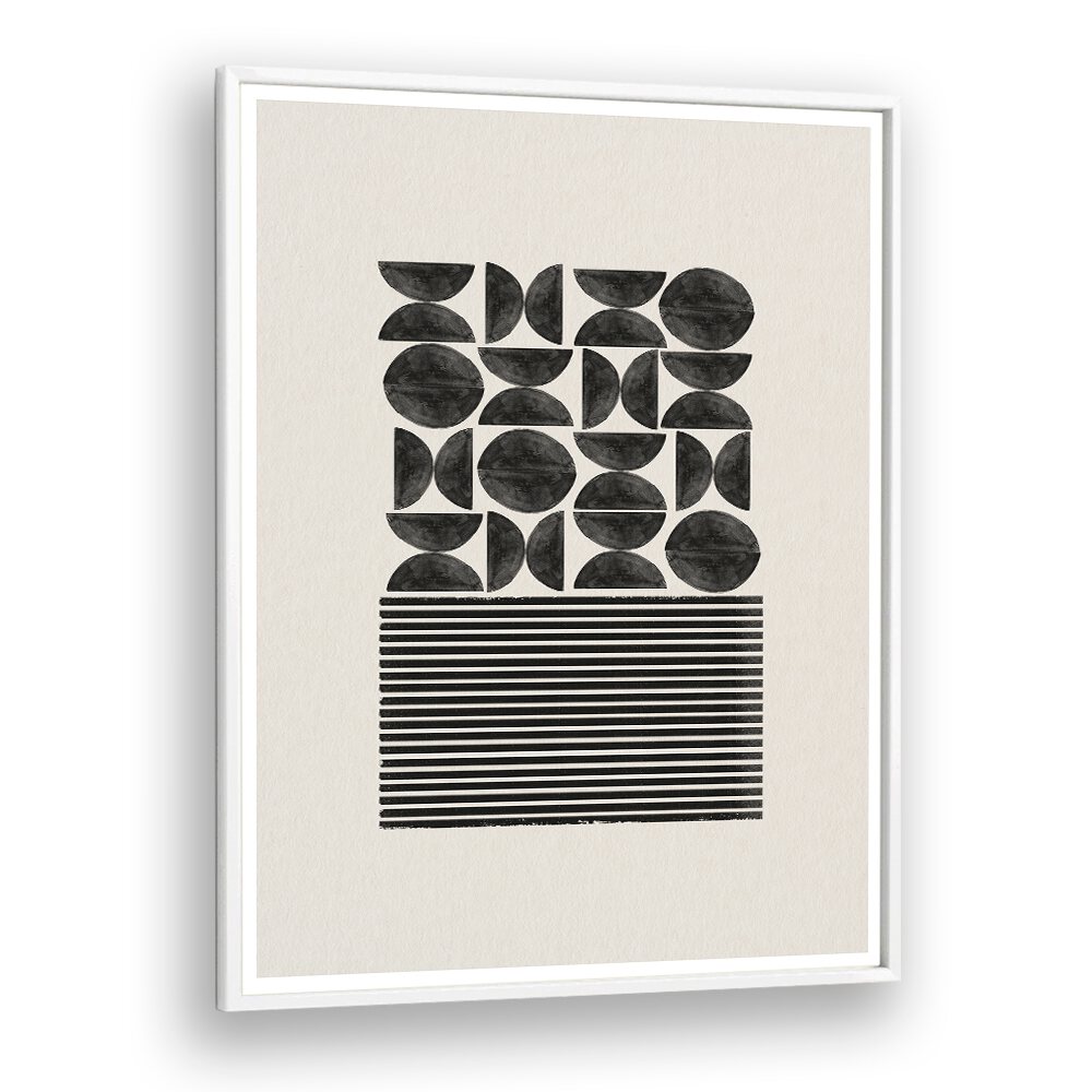 BLACK GEOMETRIC PATTERNS I BY THE MIUUS STUDIO , ABSTRACT PAINTINGS, ABSTRACT ART PRINTS