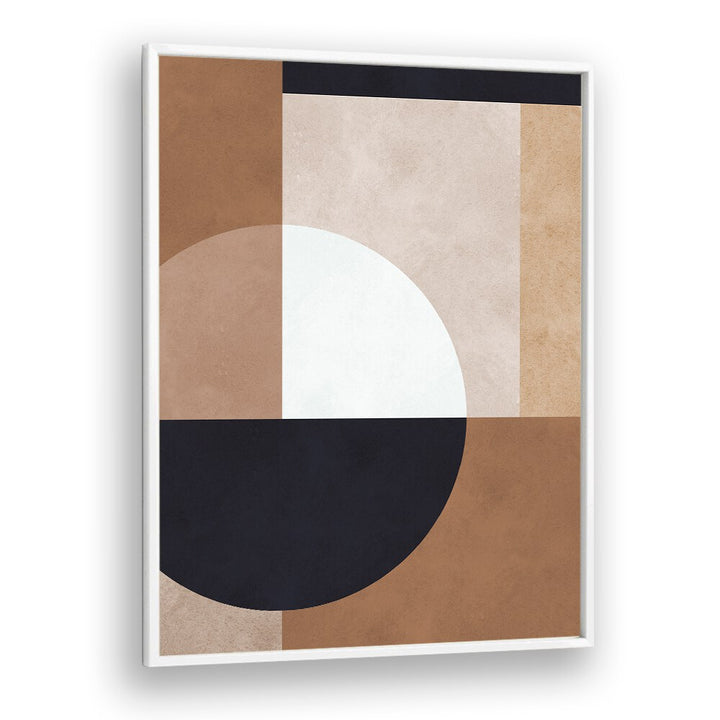 BROWN GEOMETRY I , ABSTRACT PAINTINGS , ABSTRACT ART PRINTS