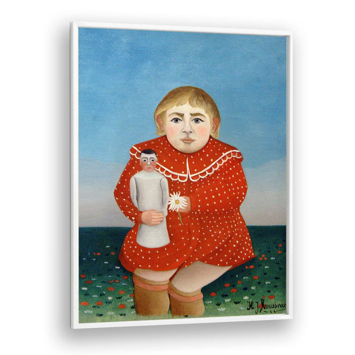 CHILD WITH DOLL (1906) , VINTAGE PAINTINGS