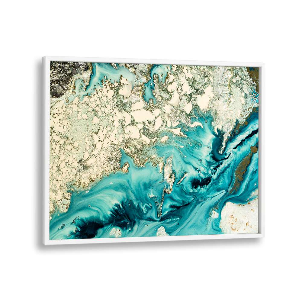 Mesmerizing OCEAN’S ENIGMA, ABSTRACT PAINTINGS showcasing vibrant colors and textures inspired by ocean depths.