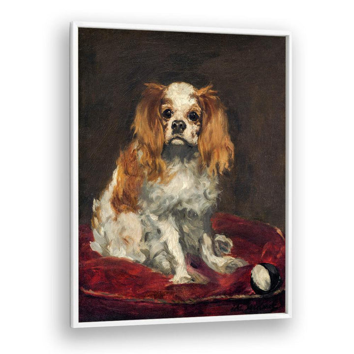 A KING CHARLES SPANIEL (1866) BY EDOUARD MANET , VINTAGE PAINTINGS