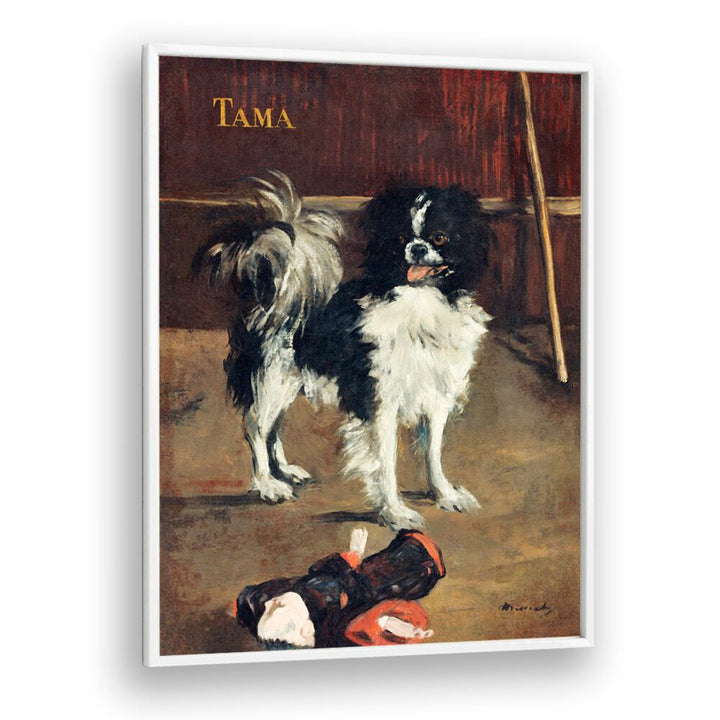 TAMA, THE JAPANESE DOG (1875) BY EDOUARD MANET , VINTAGE PAINTINGS