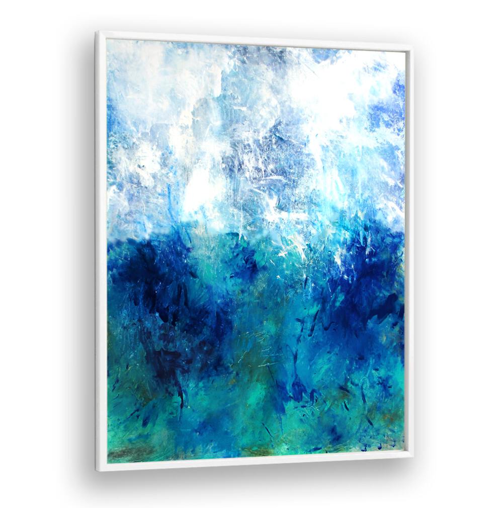 Stunning ABSTRACTION DESIGN V, ABSTRACT PAINTINGS in vibrant blues, perfect for transforming your living space.
