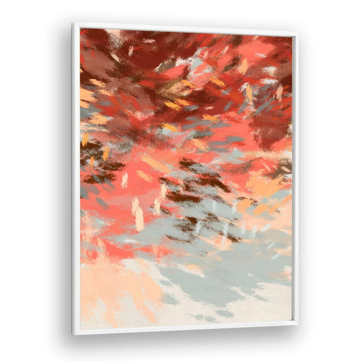 Vibrant hues and patterns in AUTUMN SHADOWS III, ABSTRACT PAINTINGS showcase nature's beauty for seasonal decor.
