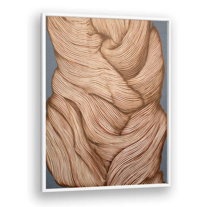 Elegant NATURE LINE III, ABSTRACT PAINTINGS showcasing flowing textures, perfect for enhancing your natural decor.
