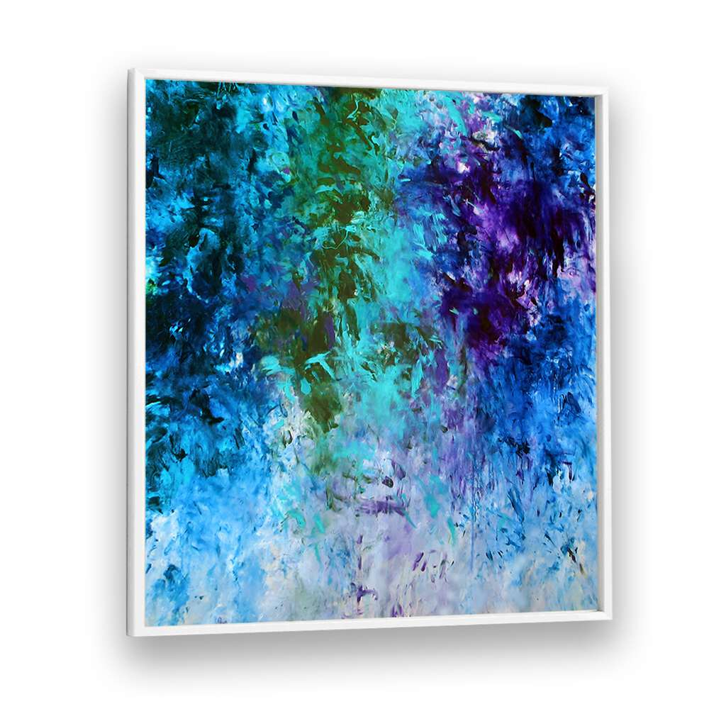 Vibrant colors and dynamic brush strokes in ABSTRACT DESIGN II, a captivating contemporary piece for your space.