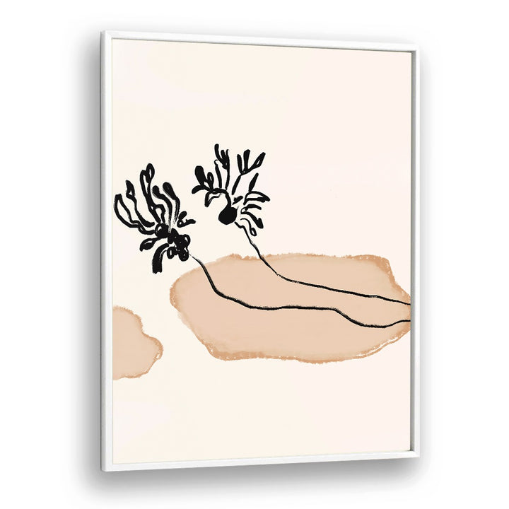 Elegant LEAVES NO I, FLORAL FLOWER PAINTINGS showcasing delicate floral motifs, perfect for enhancing your decor.