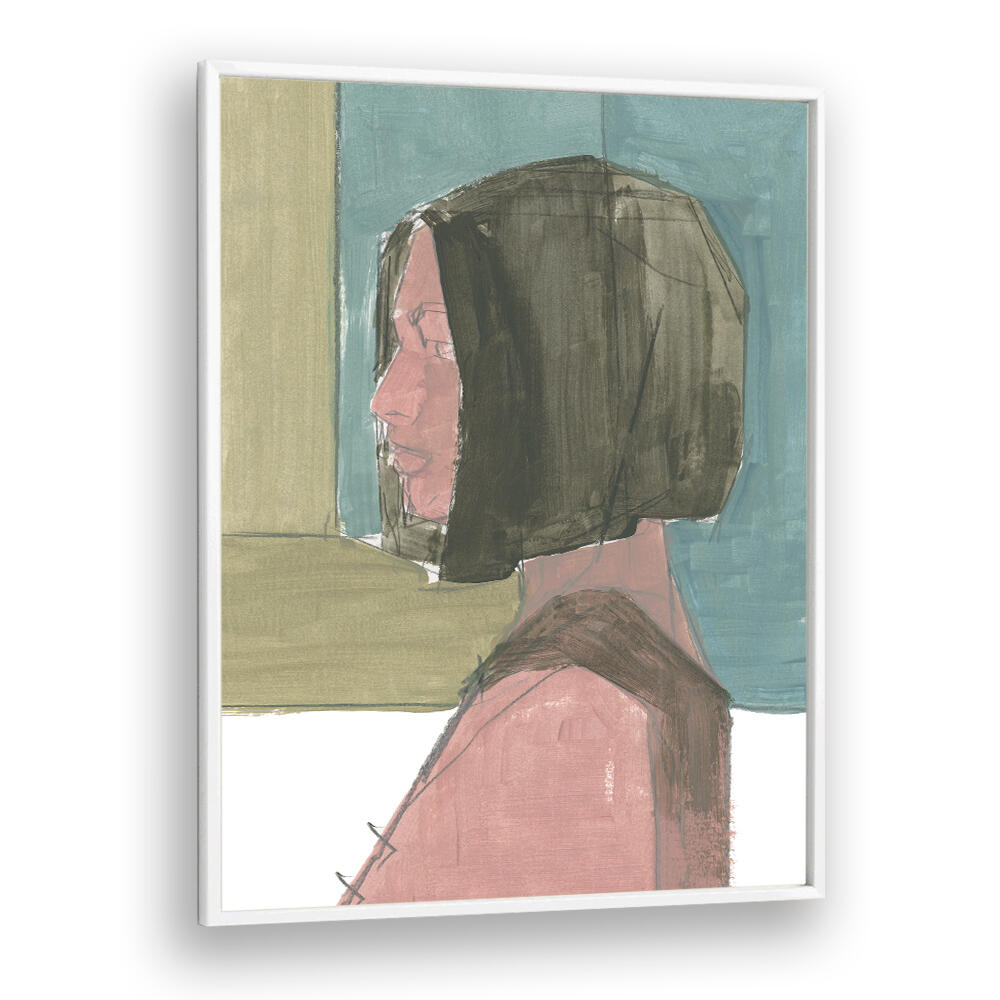 Captivating FEMALE PORTRAIT I merges abstract emotions with exquisite illustrations, perfect for any art collection.