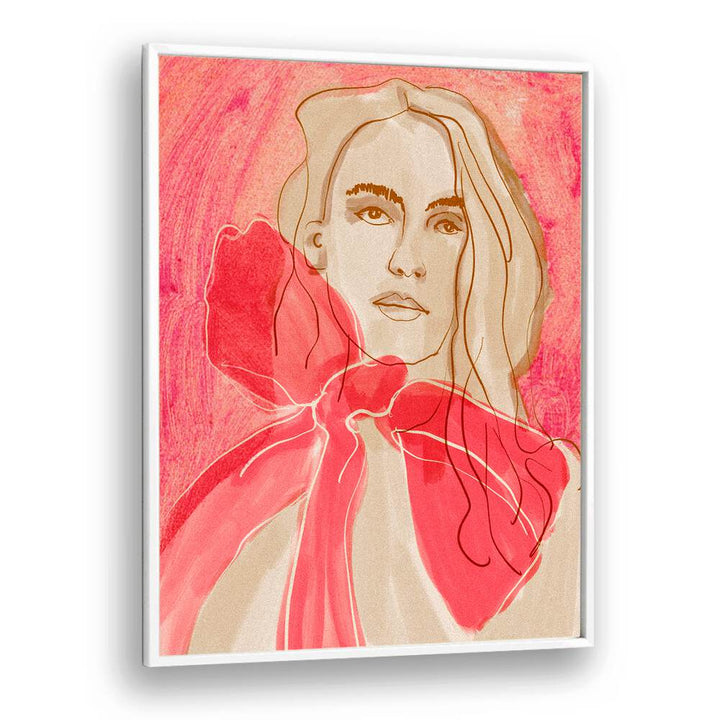 Vibrant illustration from ETHERAL RED, PORTRAITS, showcasing a captivating figure with vivid red accents.