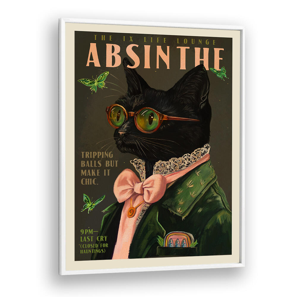 ABSINTHE CAT ALCOHOL , BAR & CAFE ART