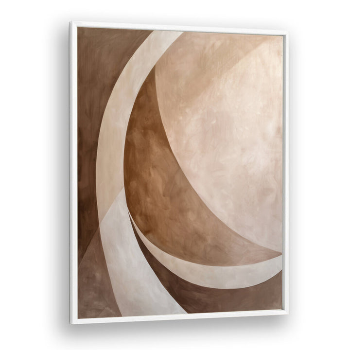 ABSTRACT ART BEIGE BROWN GEO ABSTRACT , ABSTRACT PAINTINGS