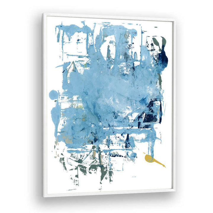 Abstract Blue Scrapes I, stunning abstract paintings in acrylic, perfect for transforming your creative space.