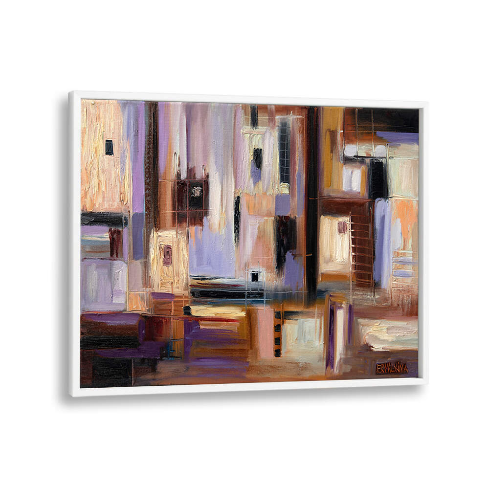 ABSTRACT CITY , MODERN IMPRESSIONISM PAINTINGS