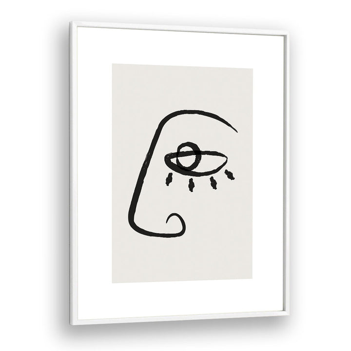ABSTRACT FACE II , LINE ART PAINTINGS
