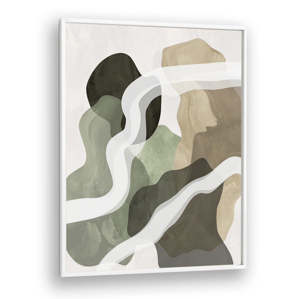 Abstract Green Forms, abstract paintings featuring vibrant colors and unique design, perfect for enhancing any space.
