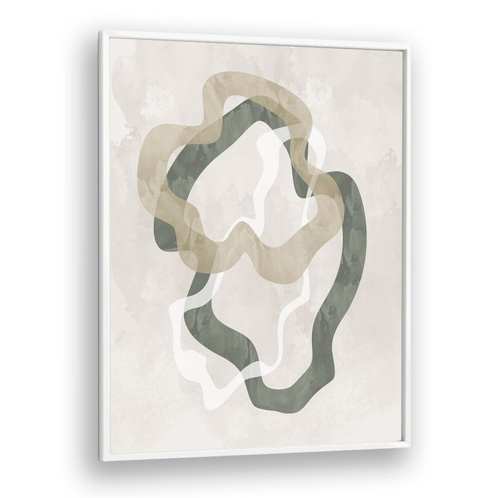 Stunning ABSTRACT GREEN FORMS II artwork features vibrant greens and geometric shapes, perfect for modern spaces.