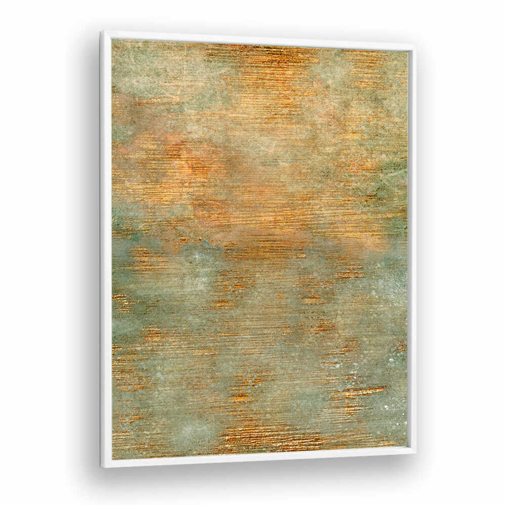 ABSTRACT GREEN GOLD ART , ABSTRACT PAINTINGS