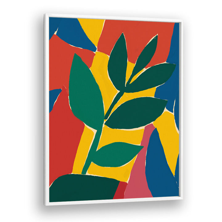 ABSTRACT LEAF HARMONY , FLORAL FLOWER PAINTINGS