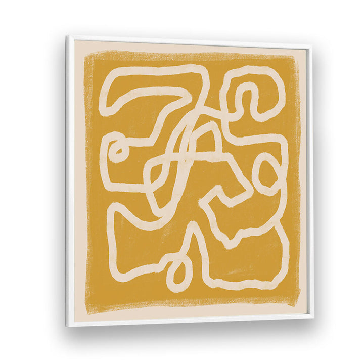 ABSTRACT LINES GOLD , LINE ART PAINTINGS