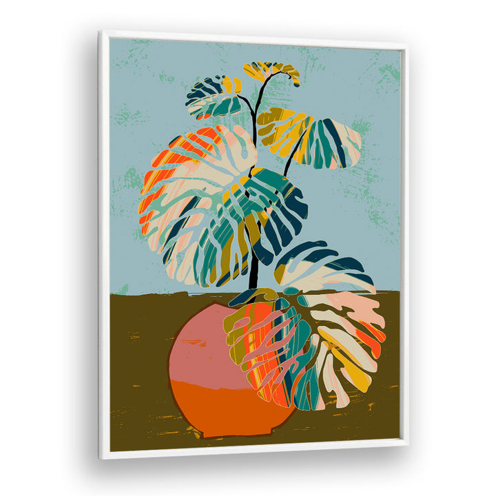 ABSTRACT TROPICAL MONSTERA