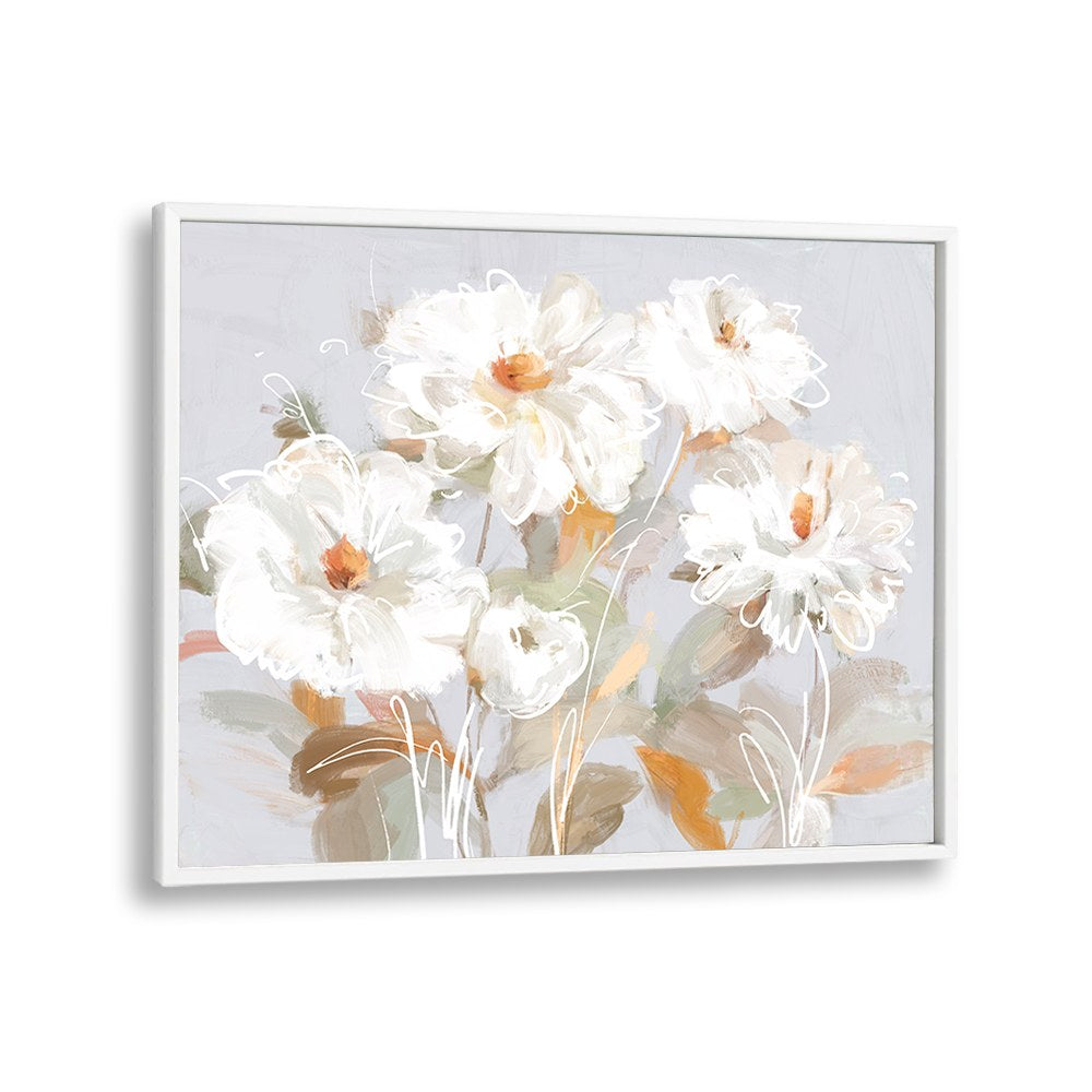 ABSTRACT WHITE FLOWERS