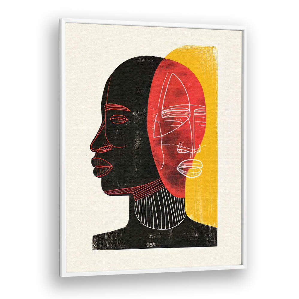 AFRICAN ART SMOOTH III , PORTRAITS & FIGURATIVE ILLUSTRATIONS