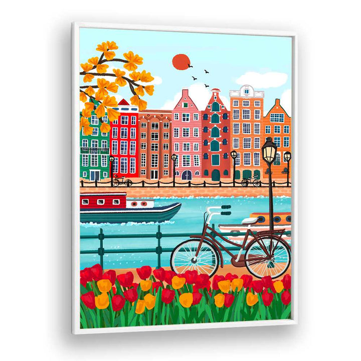 AMSTERDAM CANAL-SIDE CHARM ,TRAVEL POSTERS