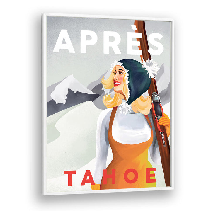 APRES SKI LAKE , VINTAGE TRAVEL POSTERS