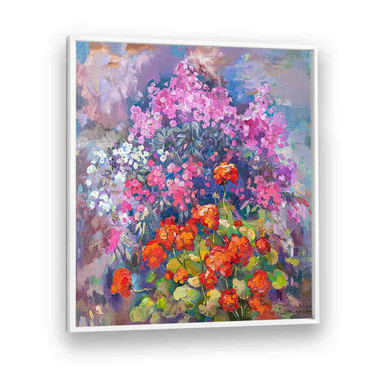 AROMA OF AUGUST , FLORAL FLOWER PAINTINGS