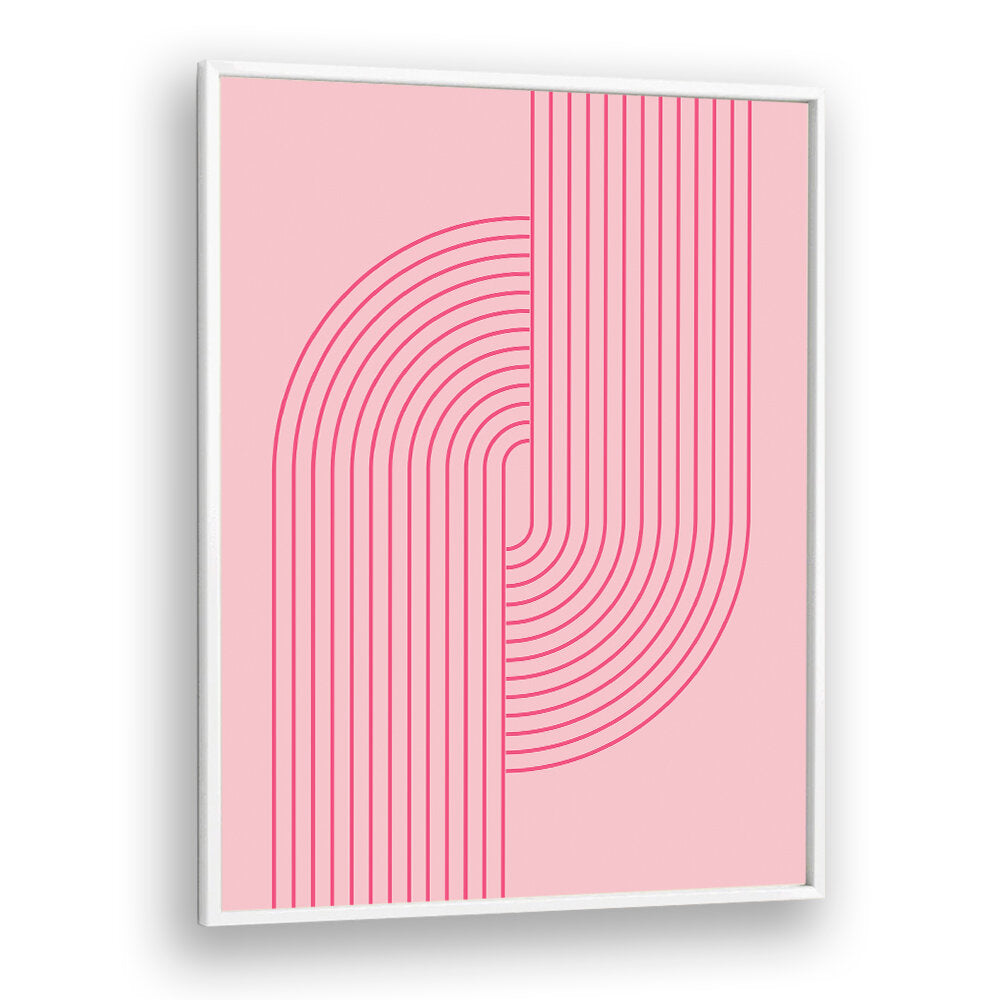 BAUHAUS BOHO PINK V , BOHO ART PAINTINGS