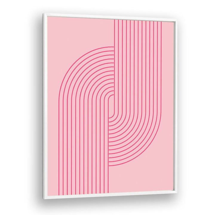 BAUHAUS BOHO PINK V , BOHO ART PAINTINGS