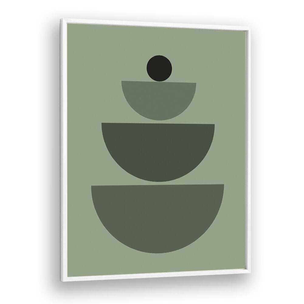 BAUHAUS BOHO SAAGE GREEN IV , BOHO ART PAINTINGS