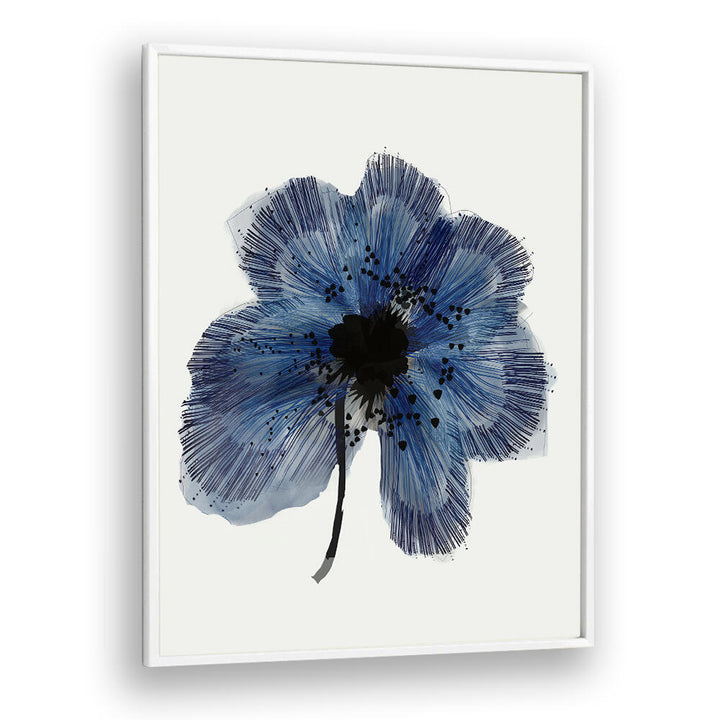 BLUE FLOWER II , FLORAL FLOWER PAINTINGS