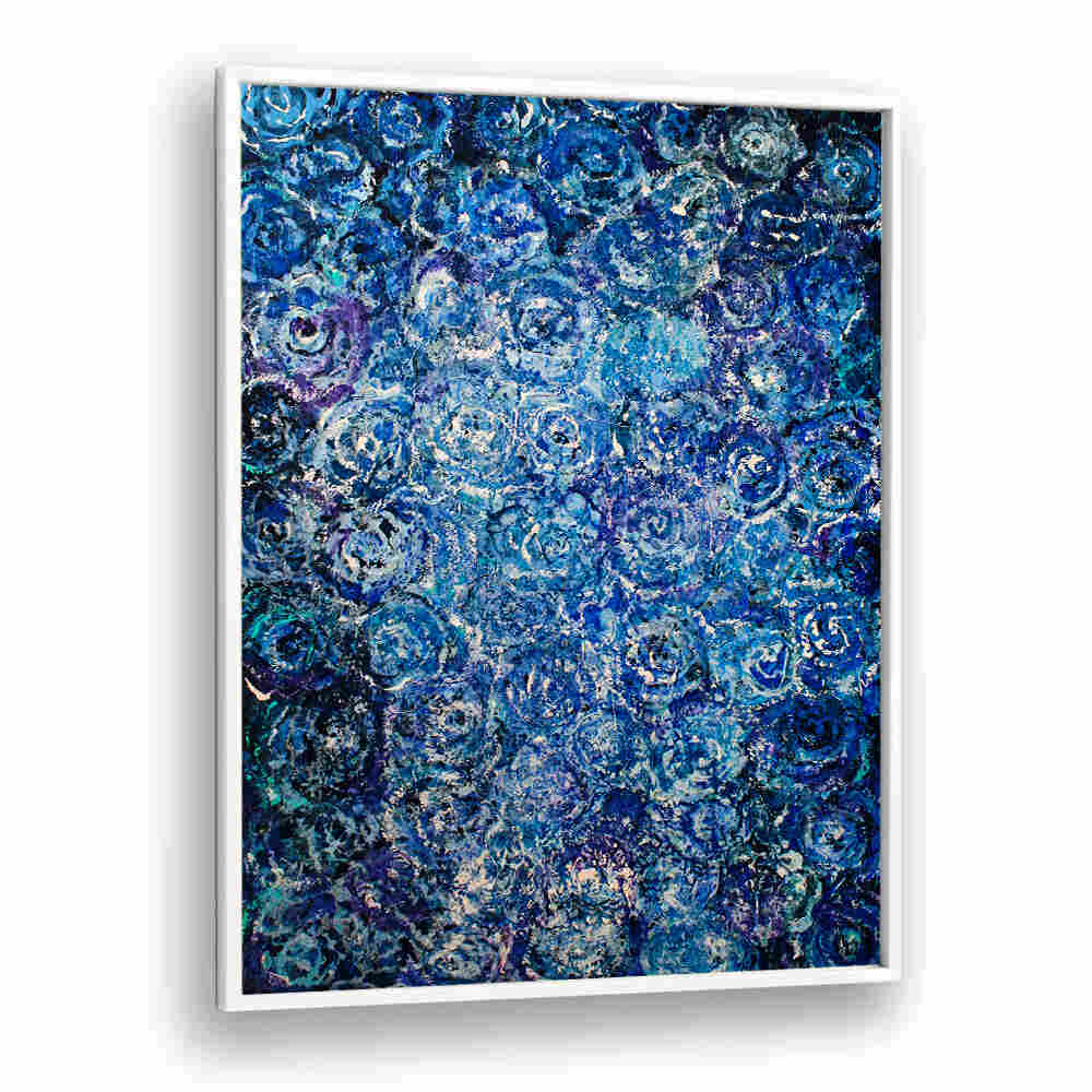 BLUE ROSES , FLORAL FLOWER PAINTINGS