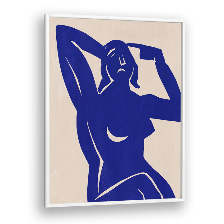 BLUE SILHOUETTE MUSE , PORTRAITS & FIGURATIVE ILLUSTRATIONS