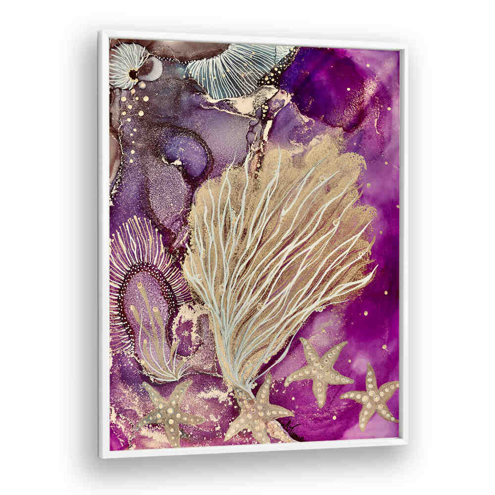 Stunning Blushing Reef Beach Paintings featuring vibrant coastal elements to enhance your living space.