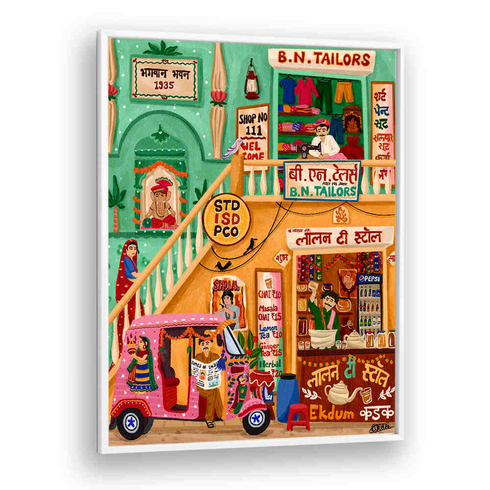 CHAI AND TAILOR , INDIAN ART PAINTINGS