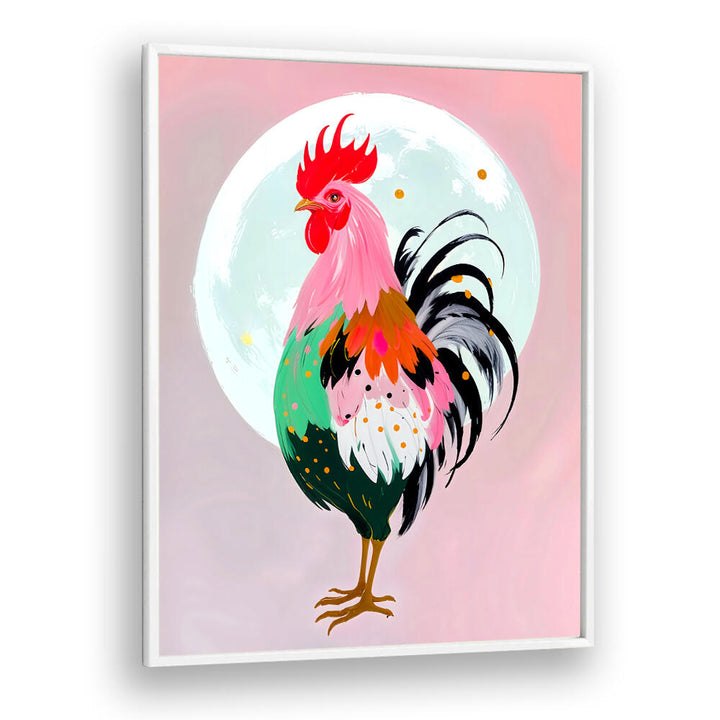 CHARM NEVER HURT A ROOSTER , ANIMAL PAINTINGS