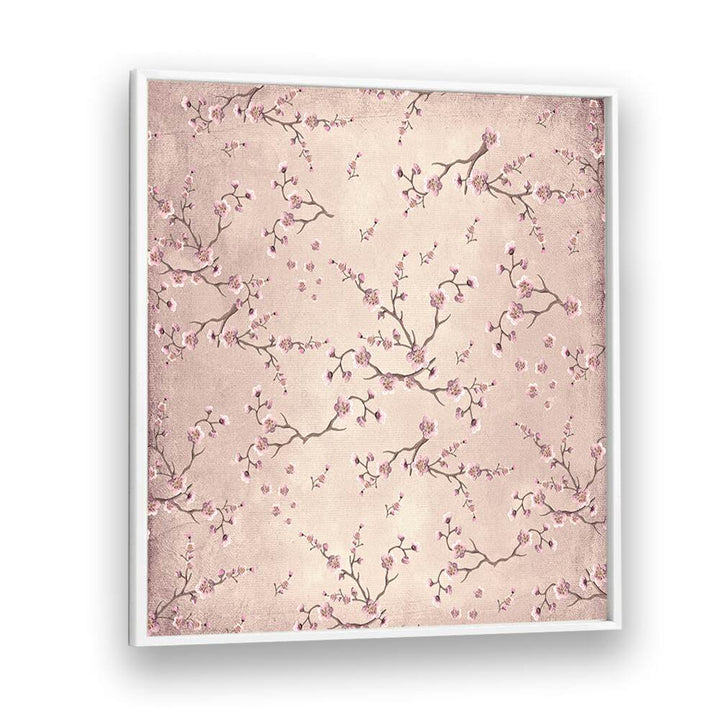 Delicate CHERRY BLOSSOM DANCE, FLORAL FLOWER PAINTINGS bring a serene spring ambiance to your living space.