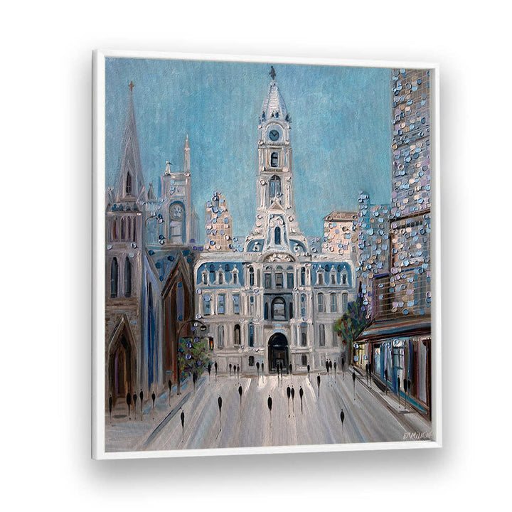 CITY HALL PHILLY , MODERN IMPRESSIONISM PAINTINGS
