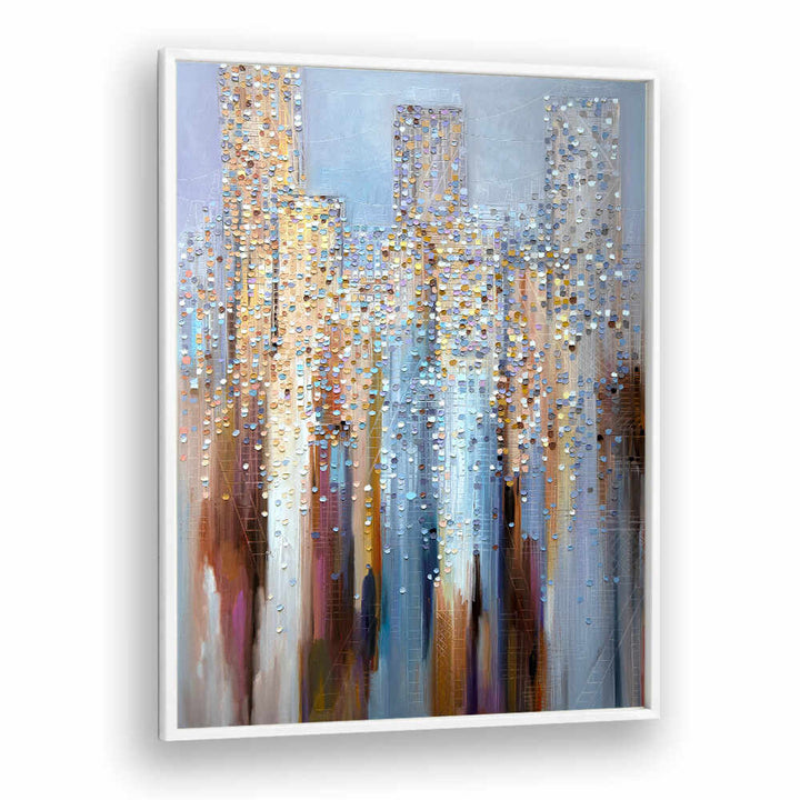 CITY IN THE CLOUDS , MODERN IMPRESSIONISM PAINTINGS