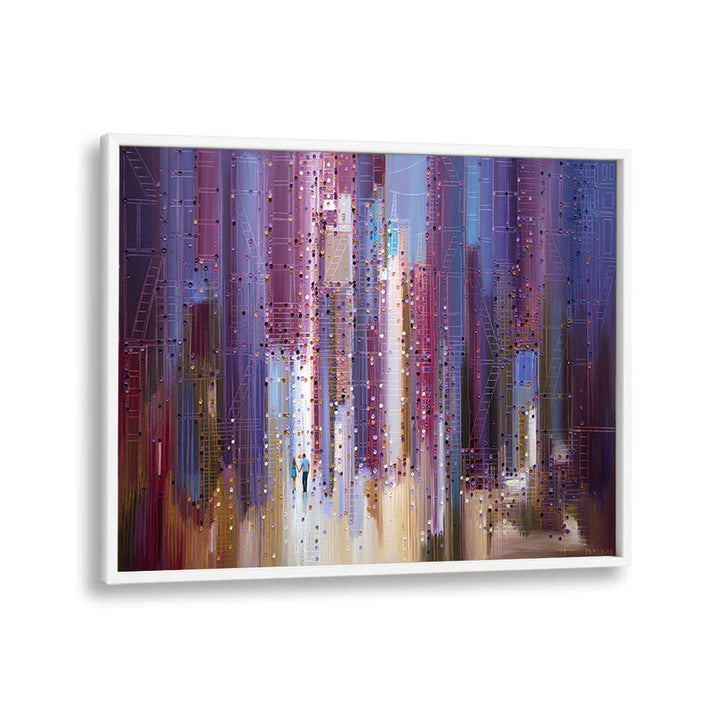 CITY ROMANCE , MODERN IMPRESSIONISM PAINTINGS