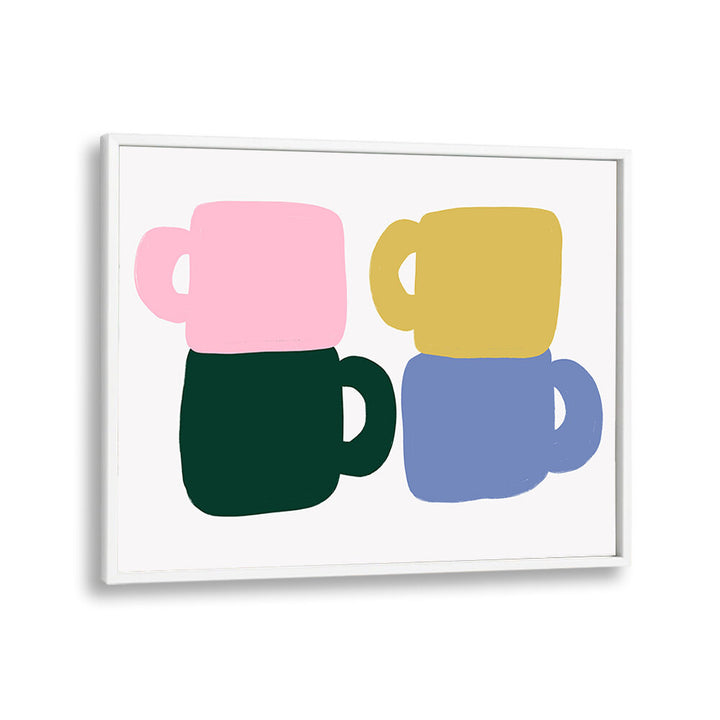 COLORFUL COFFEE MUGS , BAR & CAFE ART