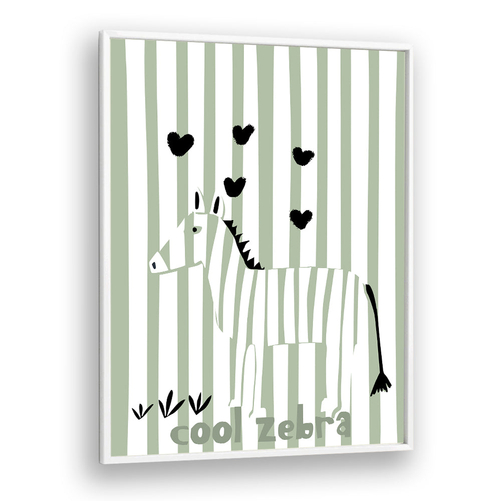 COOL ZEBRA WITH HEARTS