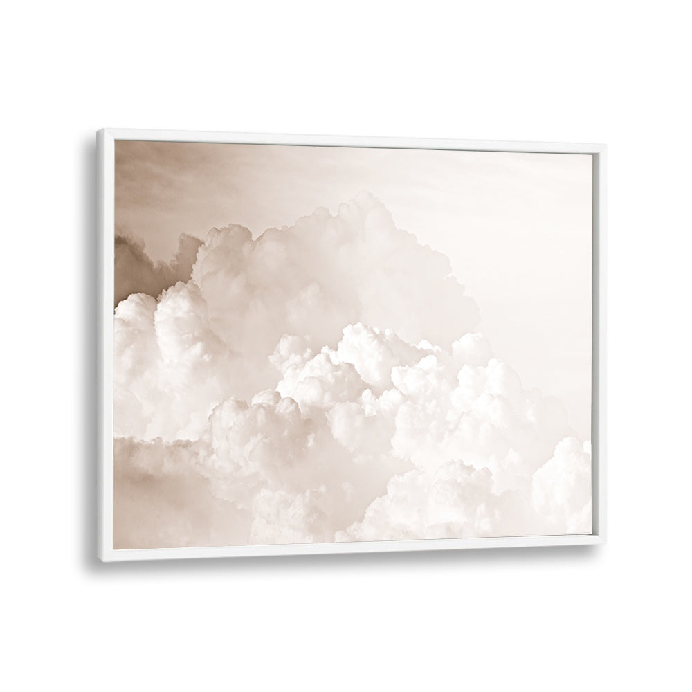 Transform your space with COTTON CANDY CLOUDS BEIGE, ABSTRACT PAINTINGS, featuring soft, dreamy brush strokes.