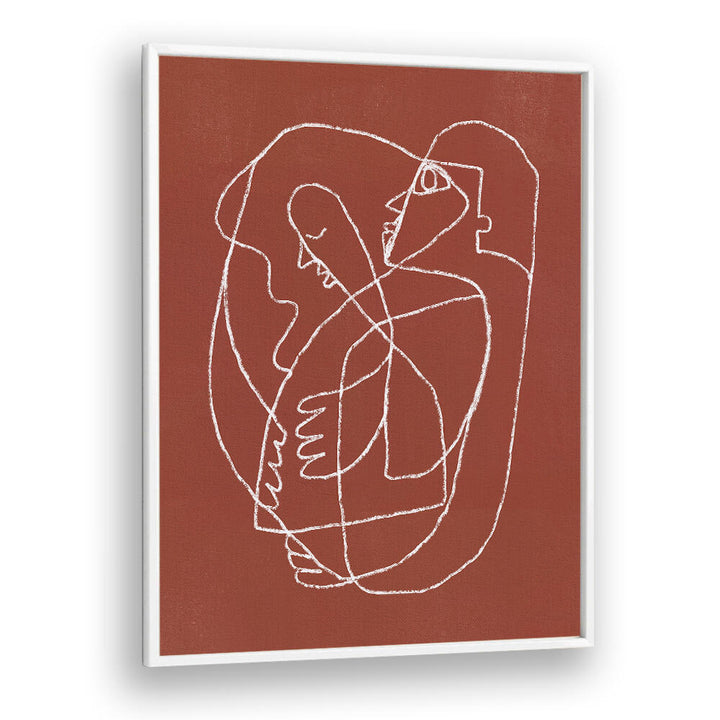 COUPLE HUGGING , LINE ART PAINTINGS