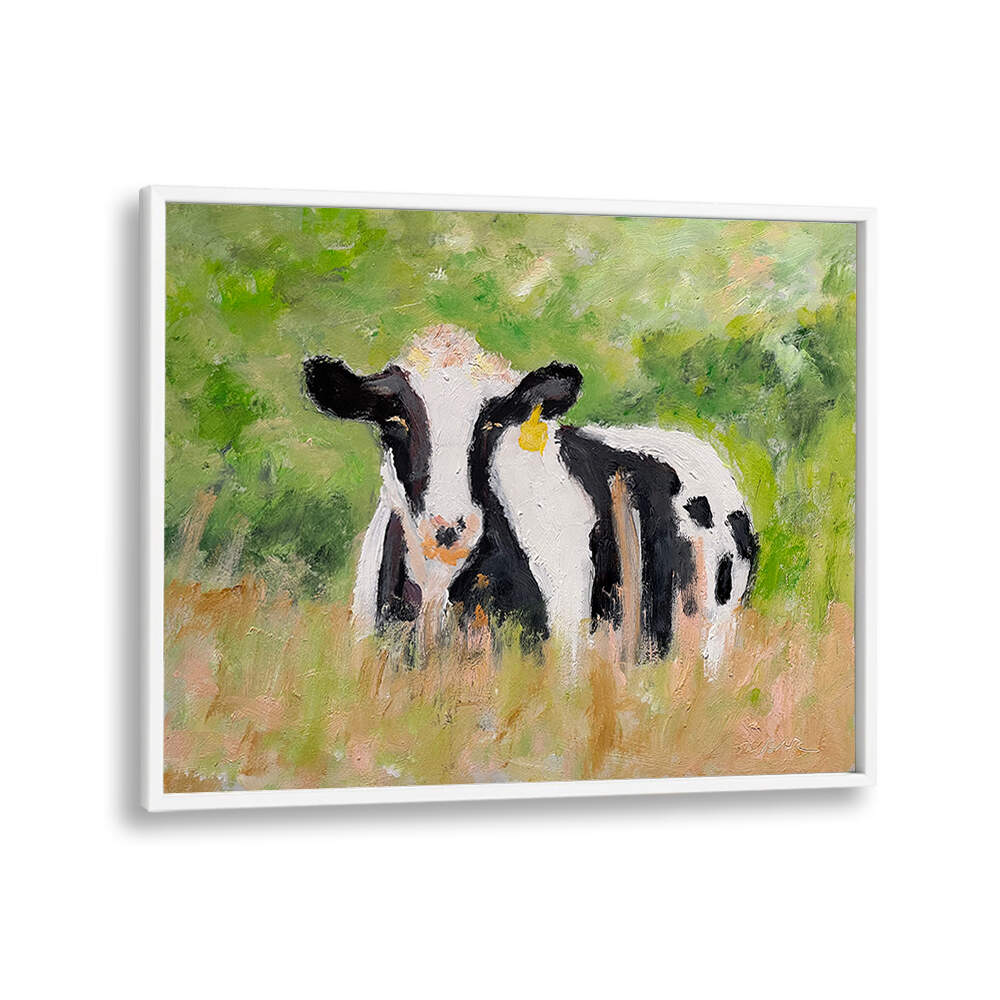 COVERED IN CLOVER , ANIMAL PAINTINGS